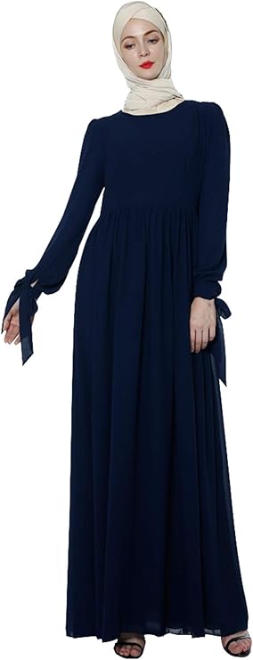 GladThink Women Muslim Islamic Classic Chiffon Abaya