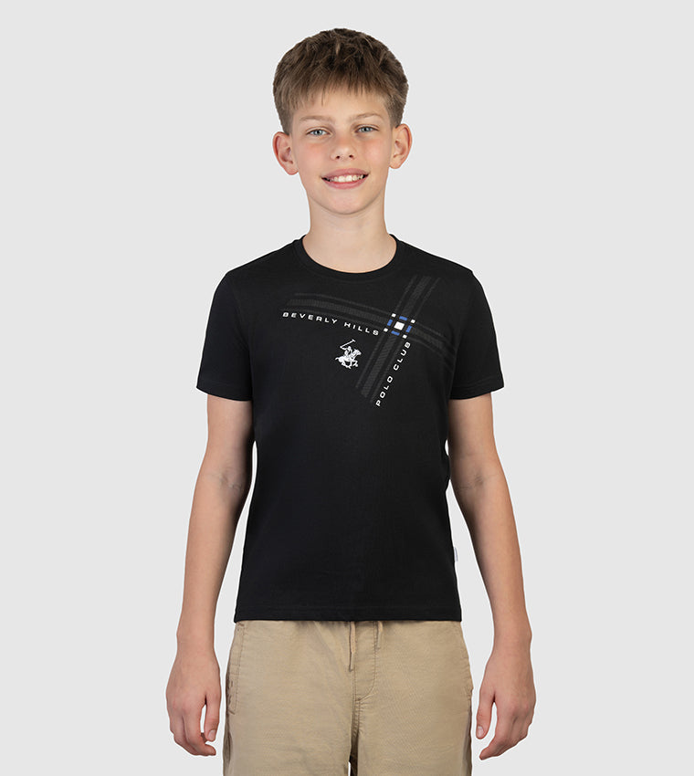 Beverly Hills Polo Club Printed Short Sleeves Casual T-Shirt