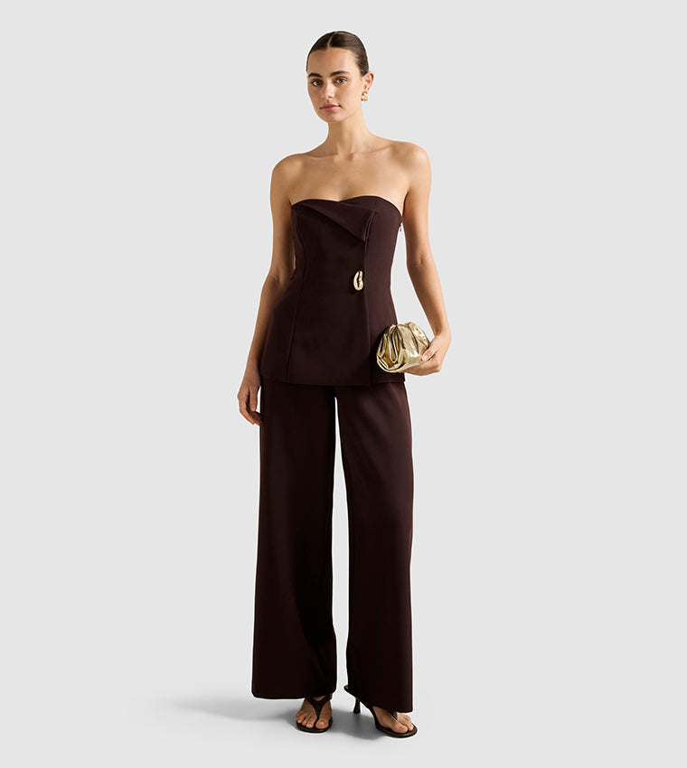 Forever New JOANNA Strapless Foldover Jumpsuit