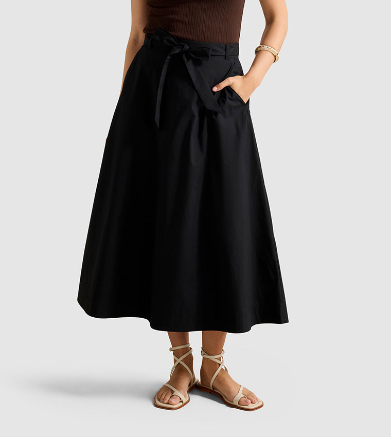 Forever New MADELEINE Belted Midi Skirt