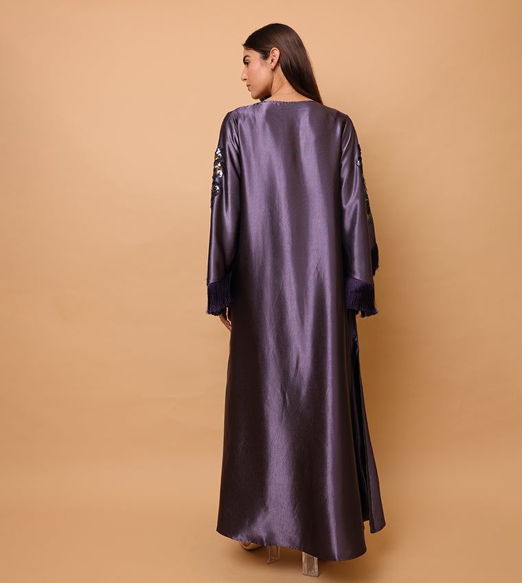 IKKXA  Embellished Flared Sleeves Jalabiya