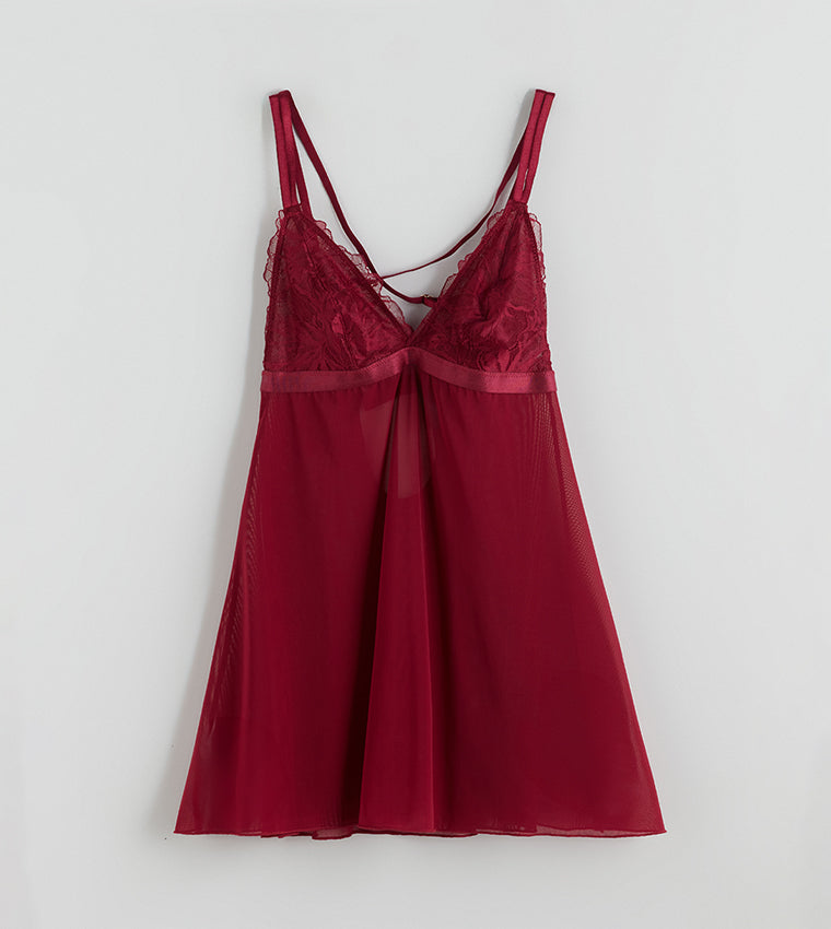 LC Waikiki Unpadded Unlined Lacy Babydoll