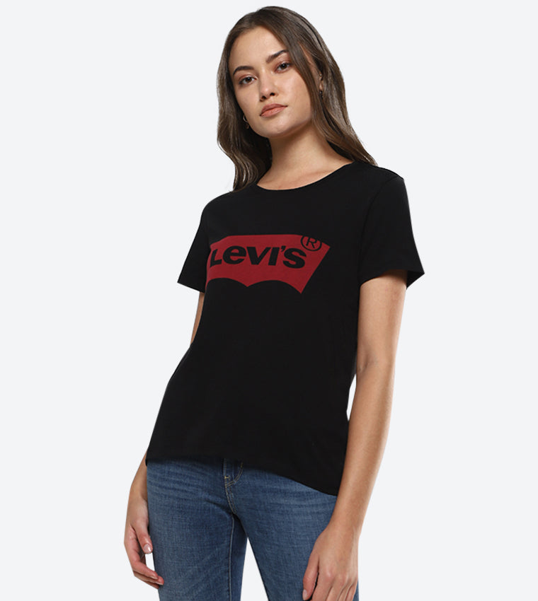 Levi's Logo Printed Round Neck Short Sleeves T-Shirt