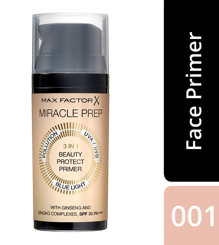Max Factor  Miracle Prep Beauty Protect Primer Spf30 Pa+++, 30 ml