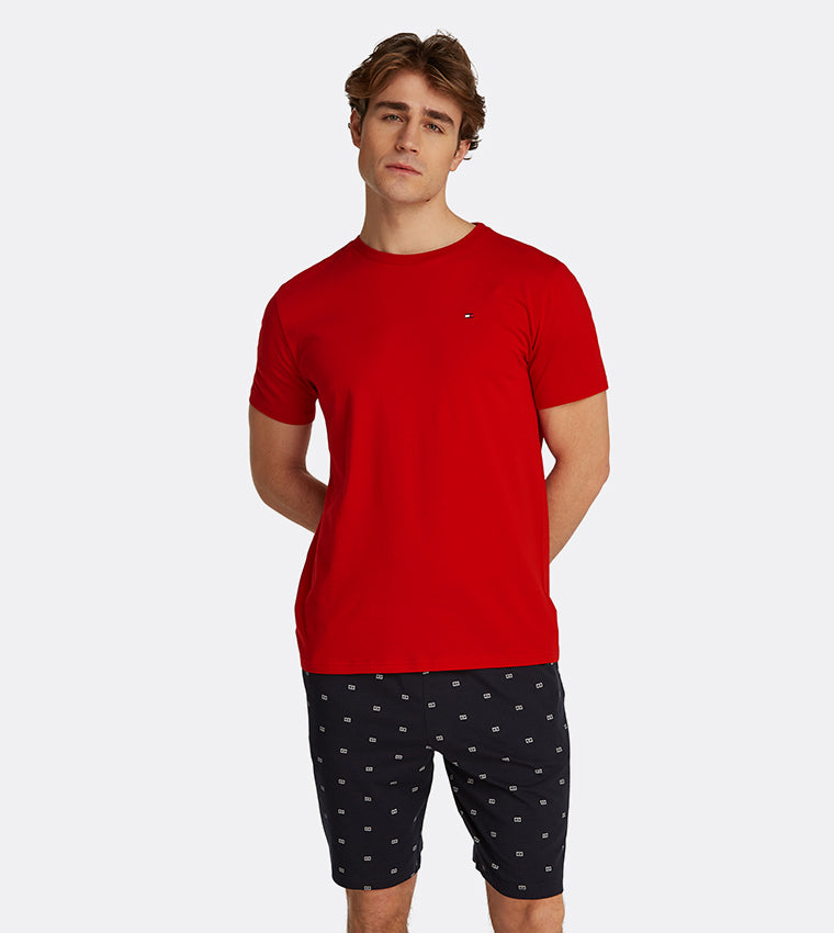 Tommy Hilfiger Solid Short Sleeves Pyjama Set