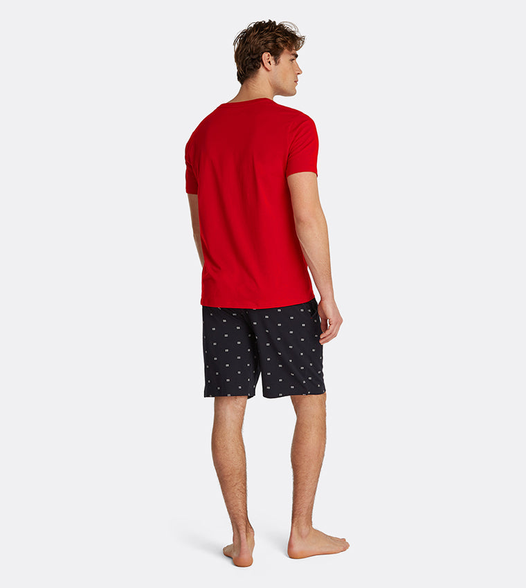 Tommy Hilfiger Solid Short Sleeves Pyjama Set