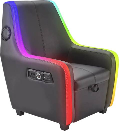 X-Rocker Premier Maxx RGB 4.1 Multi-Stereo Storage Gaming Chair with Vibrant LED, Neo Motion RGB Lighting,